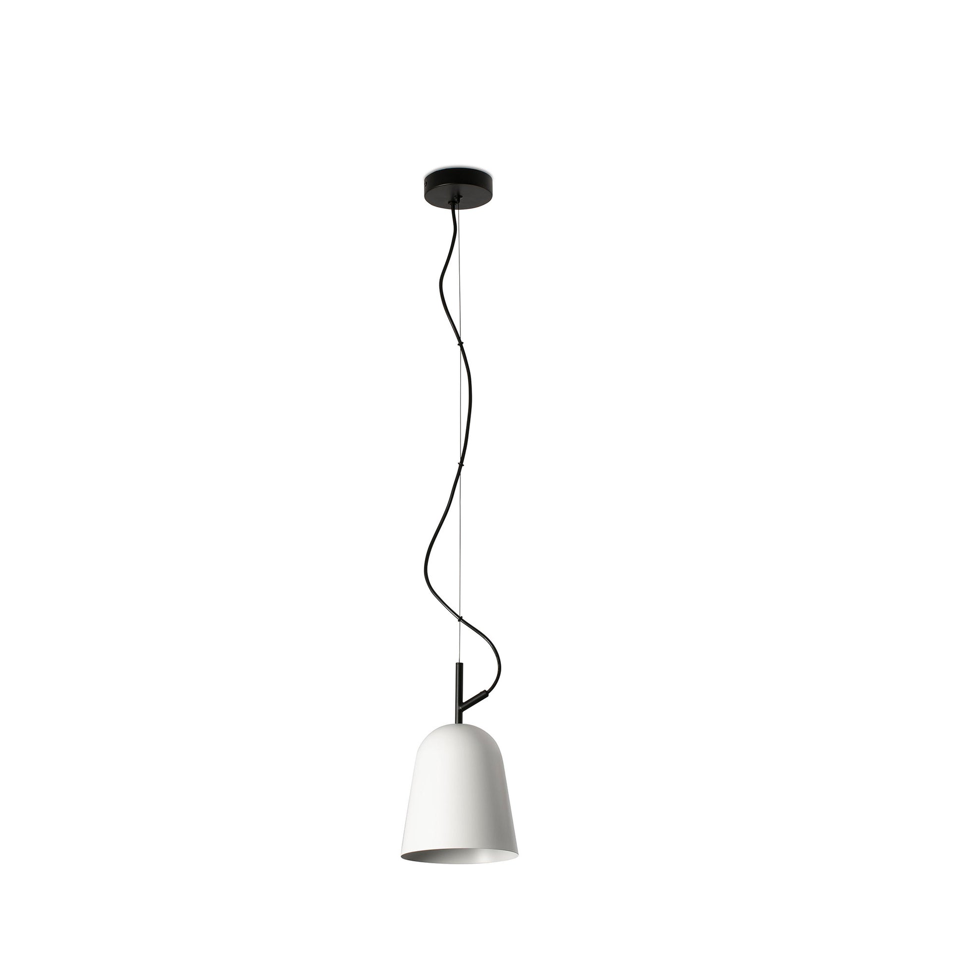 Luminaria colgante STUDIO 160 blanca de FARO, diseño minimalista moderno en acero para iluminación interior del hogar, suspensión techo modelo 28264