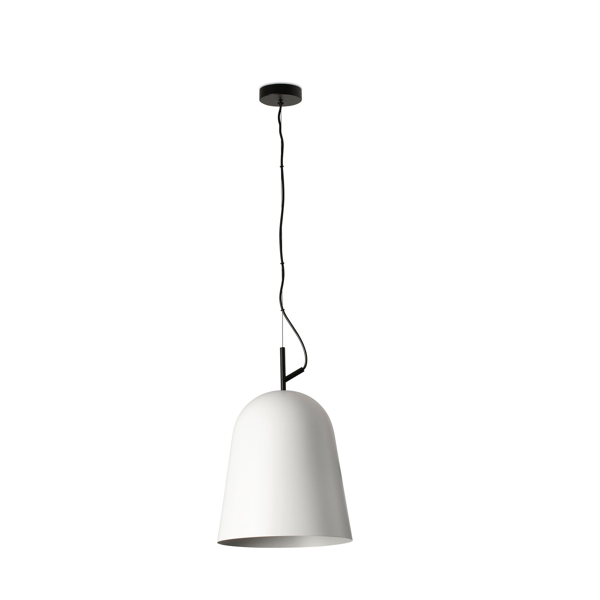 Luminaria colgante STUDIO 290 blanca de FARO, diseño minimalista en acero para iluminación suspendida en interior, hogar y oficina (ref. 28284)