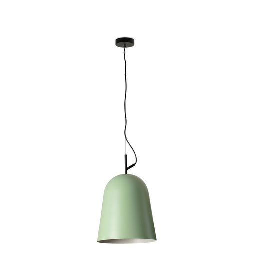 Luminaria colgante STUDIO 290 en verde mate de FARO modelo 28285, diseño contemporáneo de suspensión en acero para interior, hogar y oficina