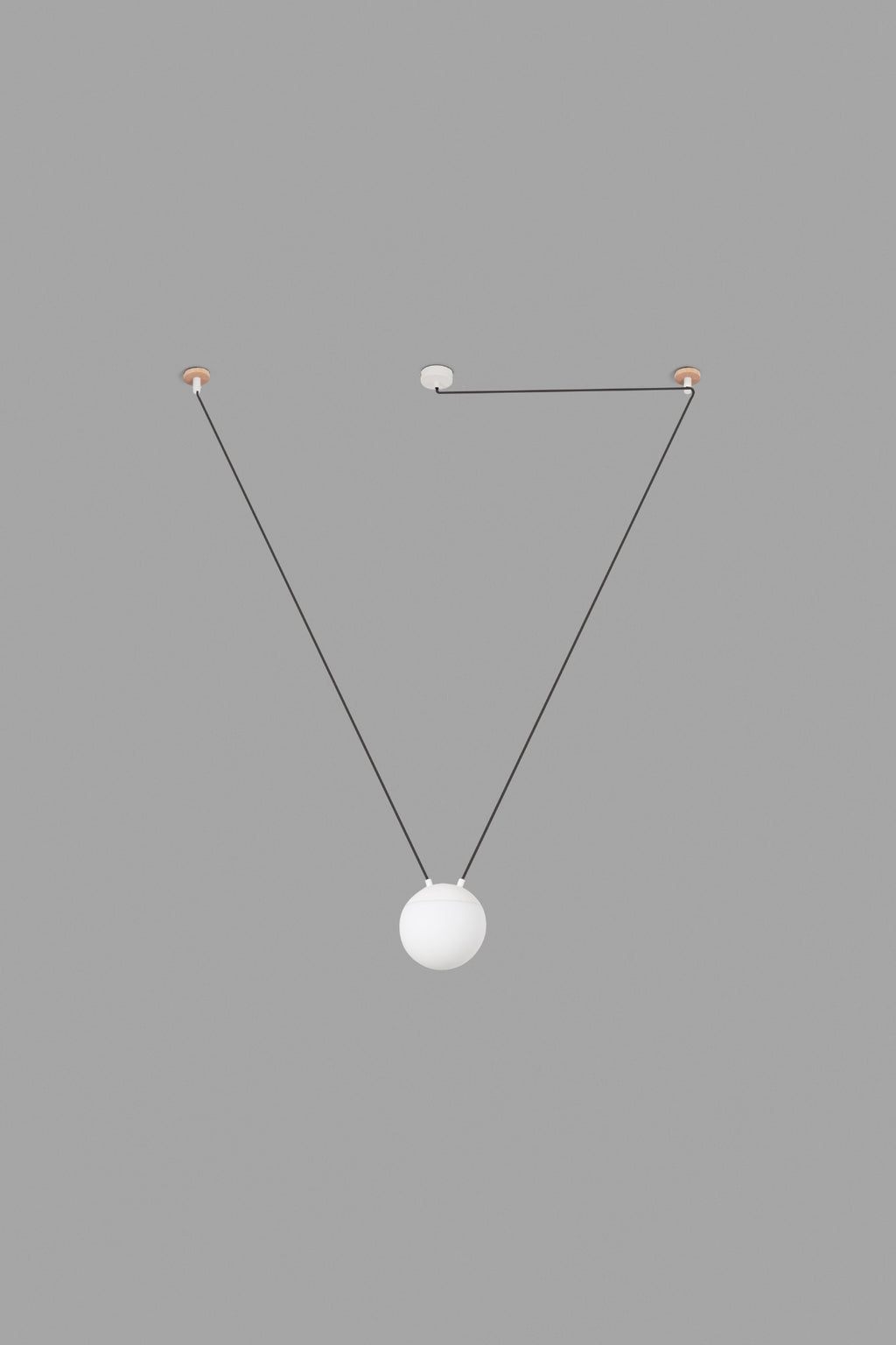 Lámpara colgante MINE GLASS SPACE en blanco 1L de FARO, diseño moderno con aluminio y cristal, iluminando ambiente interior residencial o restauración con bombilla E27 LED.