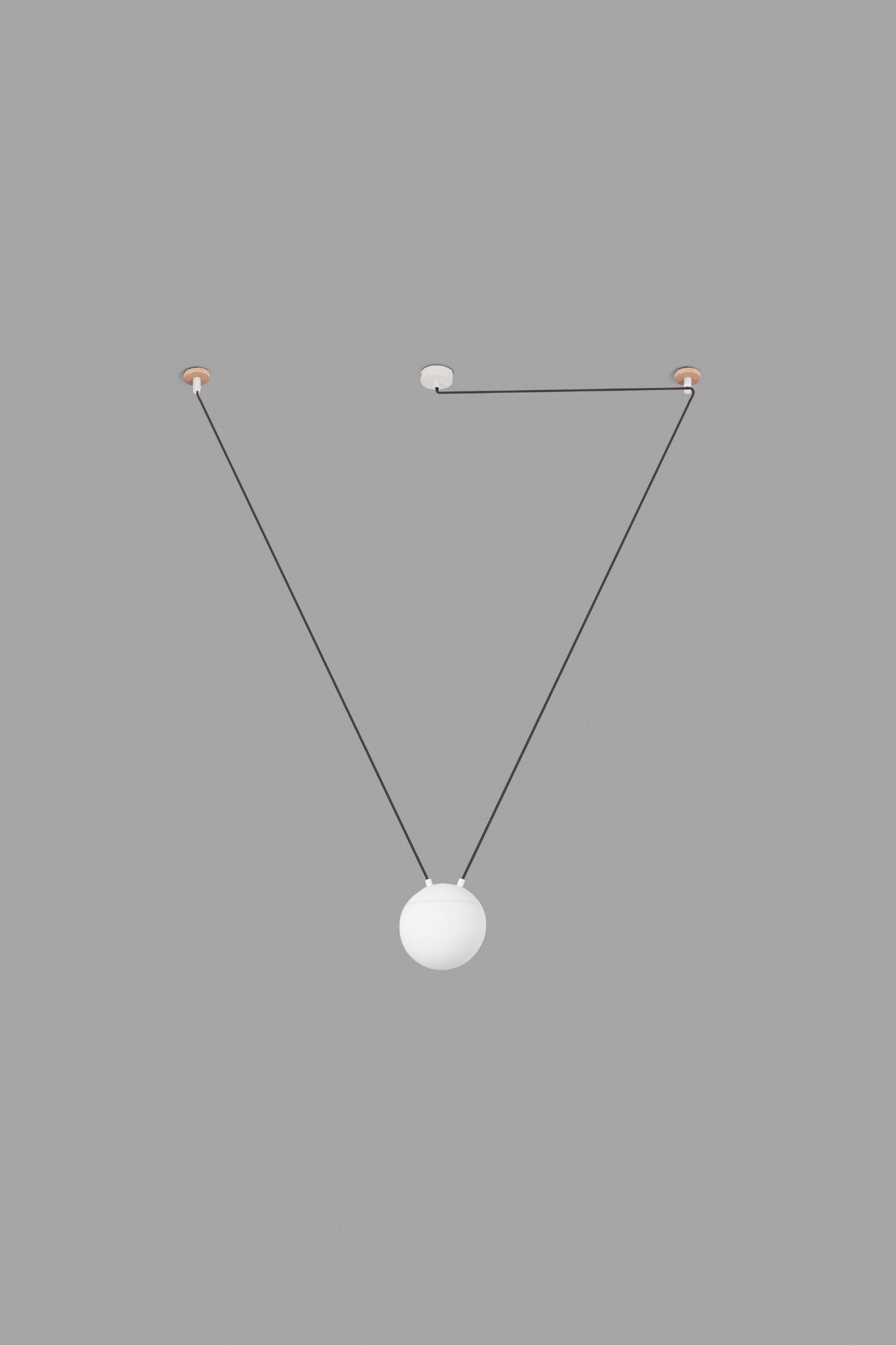 Lámpara colgante MINE GLASS SPACE en blanco 1L de FARO, diseño moderno con aluminio y cristal, iluminando ambiente interior residencial o restauración con bombilla E27 LED.