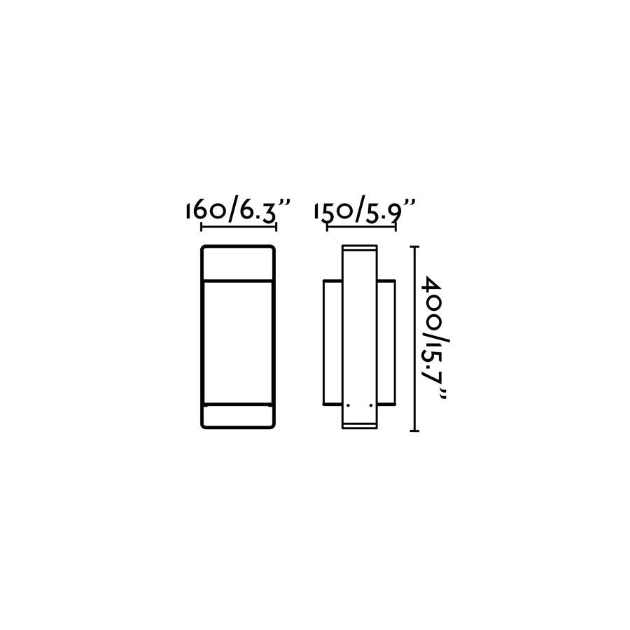 Diagrama de medidas lámpara sobremesa Lula M blanca FARO 28383, colección Lula diseño moderno acero textil interior salón iluminación mesa