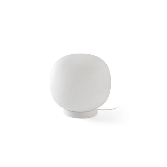 Lámpara de sobremesa AMELIA blanca de FARO, diseño moderno de Héctor Serrano en acero y cristal, colección 3328 para iluminación ambiente interior - modelo 28430