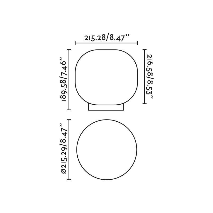 Medidas de la lámpara sobremesa Amelia de FARO en blanco y negro, diseño orgánico de Héctor Serrano, luminaria interior de acero y cristal con acabado negro mate para iluminación ambiente, modelo 28431