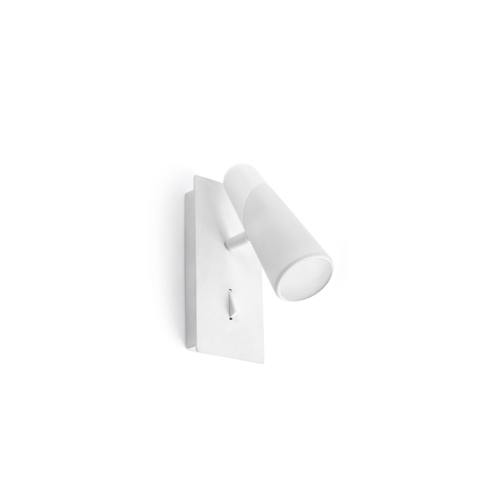 Aplique de pared LAO 1L blanco FARO 29040, luminaria LED minimalista para interior, diseño superficie hogar Nahtrang