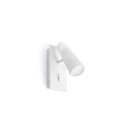 Aplique de pared LAO 1L blanco FARO 29040, luminaria LED minimalista para interior, diseño superficie hogar Nahtrang