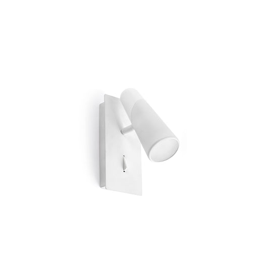 Aplique de pared LAO 1L blanco FARO 29040, luminaria LED minimalista para interior, diseño superficie hogar Nahtrang