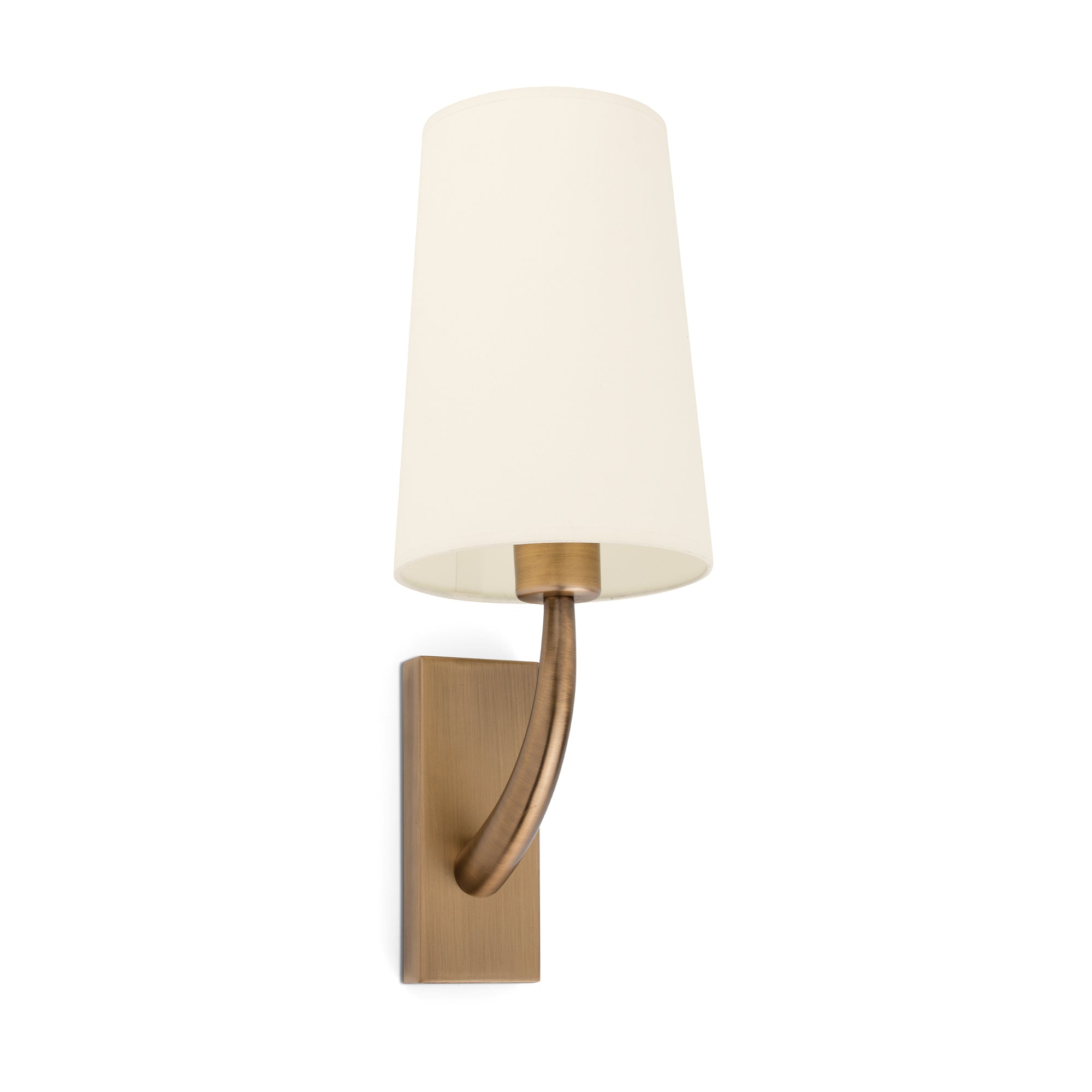 Aplique de pared REM Oro Viejo Beige FARO 29681-20, lámpara interior en acero y textil para iluminación residencial y hotelería