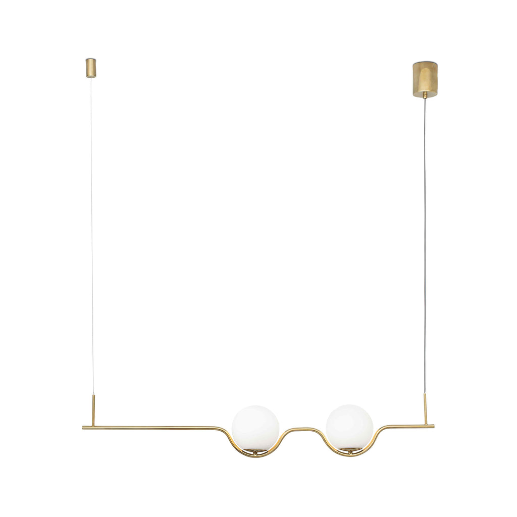 Luminaria colgante LE VITA oro brillo FARO 29691-110 LED cristal acero interior