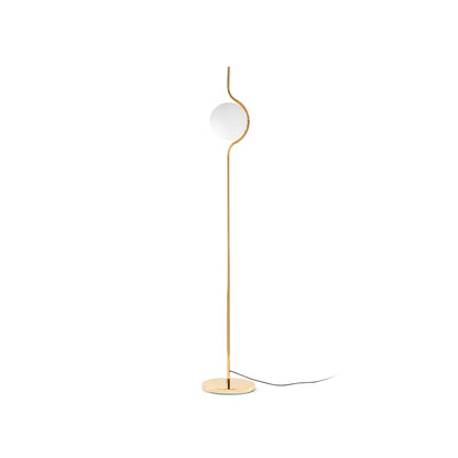 Lámpara de pie LE VITA Dimbale oro brillo FARO, diseño Nahtrang salón moderno, LED dimable luminaria suelo interior, colección 2969 modelo 29693D