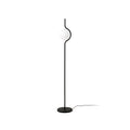 Lámpara de pie LE VITA Dimmable Negro Mate FARO 29698, diseño Nahtrang moderno para salón interior, luminaria de superficie en acero y cristal con LED regulable