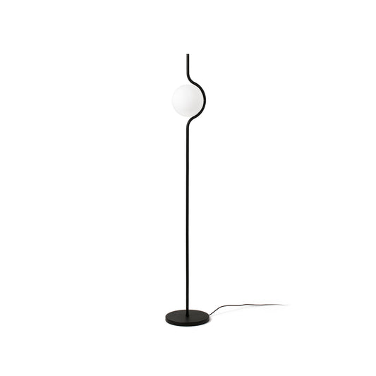 Lámpara de pie LE VITA Dimmable Negro Mate FARO 29698, diseño Nahtrang moderno para salón interior, luminaria de superficie en acero y cristal con LED regulable