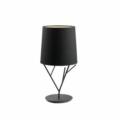 Lámpara de sobremesa TREE negra de FARO, modelo 29866 - Colección 1563 en acero y textil para iluminación contemporánea en hogar u oficina