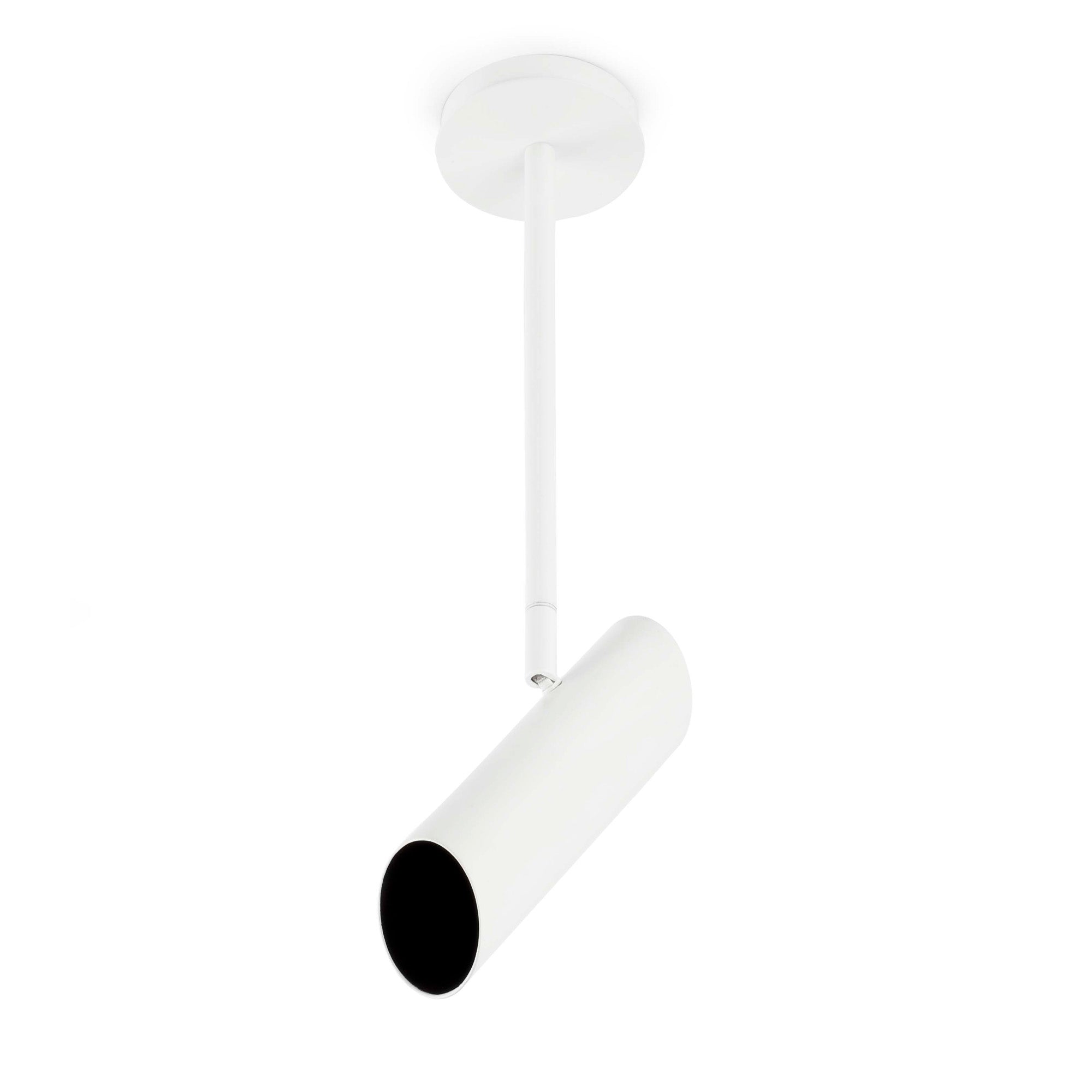 Luminaria colgante LINK blanco mate FARO modelo 29877, diseño contemporáneo orientable de acero por Estudi Ribaudi, iluminación interior colección 1564