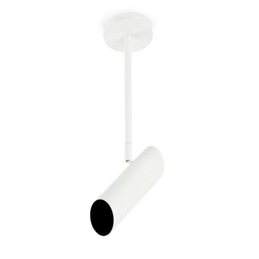 Luminaria colgante LINK blanco mate FARO modelo 29877, diseño contemporáneo orientable de acero por Estudi Ribaudi, iluminación interior colección 1564