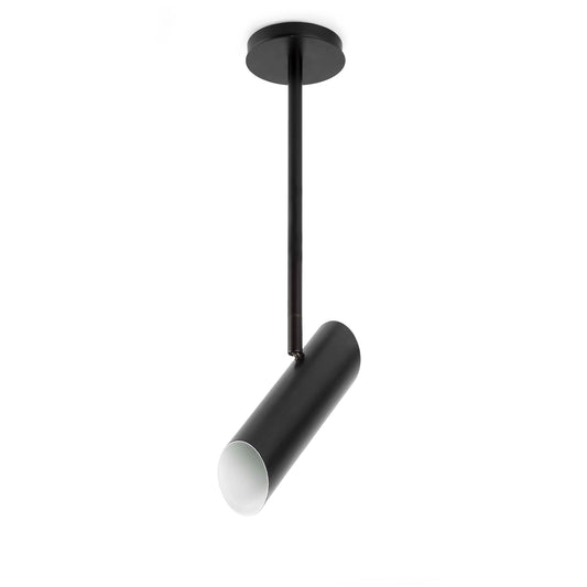 Luminaria colgante LINK negro FARO 29878, diseño contemporáneo en acero para iluminación interior con bombillas GU10 LED, Estudi Ribaudí techo