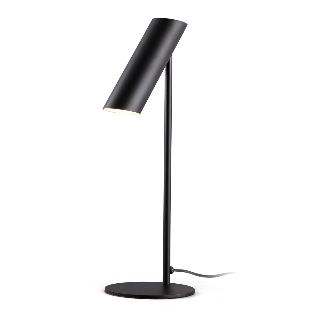 Lámpara sobremesa LINK negra de FARO, diseño contemporáneo en acero, iluminación interior GU10 LED, Colección 1564 Estudi Ribaudí