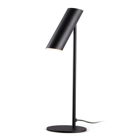 Lámpara sobremesa LINK negra de FARO, diseño contemporáneo en acero, iluminación interior GU10 LED, Colección 1564 Estudi Ribaudí
