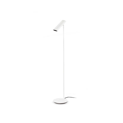 Lámpara de pie LINK en blanco de FARO modelo 29883, diseño contemporáneo de acero para iluminación interior de salón y hogar