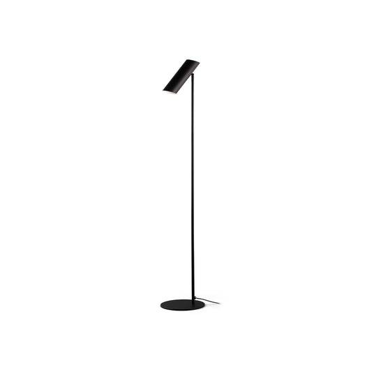Lámpara de pie LINK negro de FARO modelo 29884, diseño contemporáneo en acero con iluminación LED para salón interior