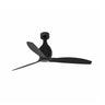 Ventilador de techo MINI ETERFAN M negro mate FARO 32030WW, motor DC silencioso con 6 velocidades, mando a distancia y ventilación sin luz