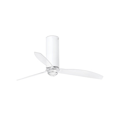Ventilador de techo con luz LED TUBE FAN M blanco mate FARO 32034WW-9, motor DC, ventilación e iluminación LED para confort en el hogar