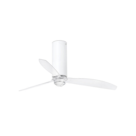 Ventilador de techo con luz LED TUBE FAN M blanco mate FARO 32034WW-9, motor DC, ventilación e iluminación LED para confort en el hogar
