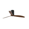 Ventilador de techo Mini Tube Fan M en negro mate de Faro, modelo 32042WW, con motor DC silencioso, 6 velocidades, mando a distancia y diseño ventilación moderna en nogal.