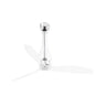 Ventilador de techo ETERFAN M WIZ transparente sin luz FARO 33381WW, motor DC, mando a distancia, función inversa para ventilación en el hogar