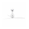Ventilador de techo MINI ETERFAN M transparente de FARO modelo 33382, diseño moderno en acero, cristal y policarbonato para ventilación eficiente en espacios medianos, con mando a distancia, motor DC y función inversa reversible.