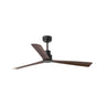 Ventilador de techo NASSAU M marrón WIZ de FARO (33478WW), sin luz, motor DC invertidor, acero y plywood, con mando a distancia para ventilación en hogar u oficina