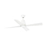 Ventilador de techo TYPHOON M con luz LED blanco mate, marca FARO, modelo 33480WW-14 WIZ IP44, motor DC, control remoto y ventilación para hogar