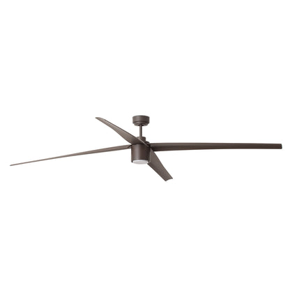 Ventilador de techo LED ATTOS XXL marrón FARO 33495WW con motor DC, función inversa, mando a distancia y luz integrada para ventilación eficiente en el hogar