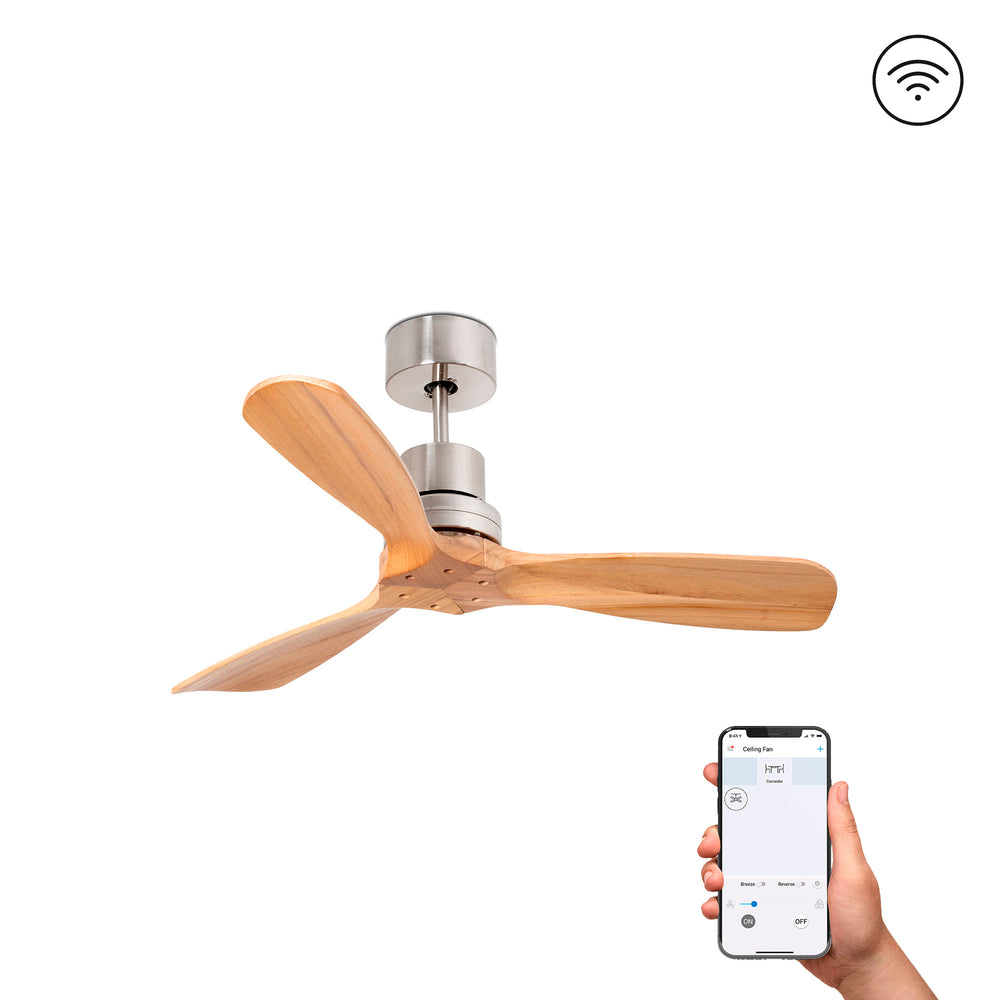 Ventilador Techo Mini Lantau S Níquel/Pino | FARO | 33509DCWW