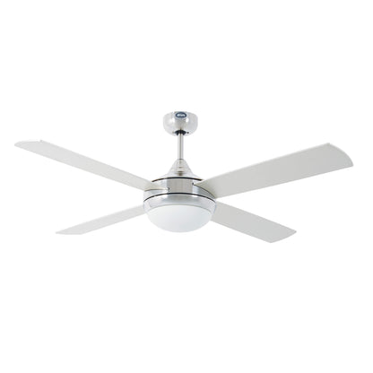 Ventilador de techo con luz ICARIA L en aluminio y arce de FARO, modelo 33701-110, con mando a distancia, ideal para habitaciones y techos inclinados, ventilación eficiente con aspas de plywood de la colección 3300