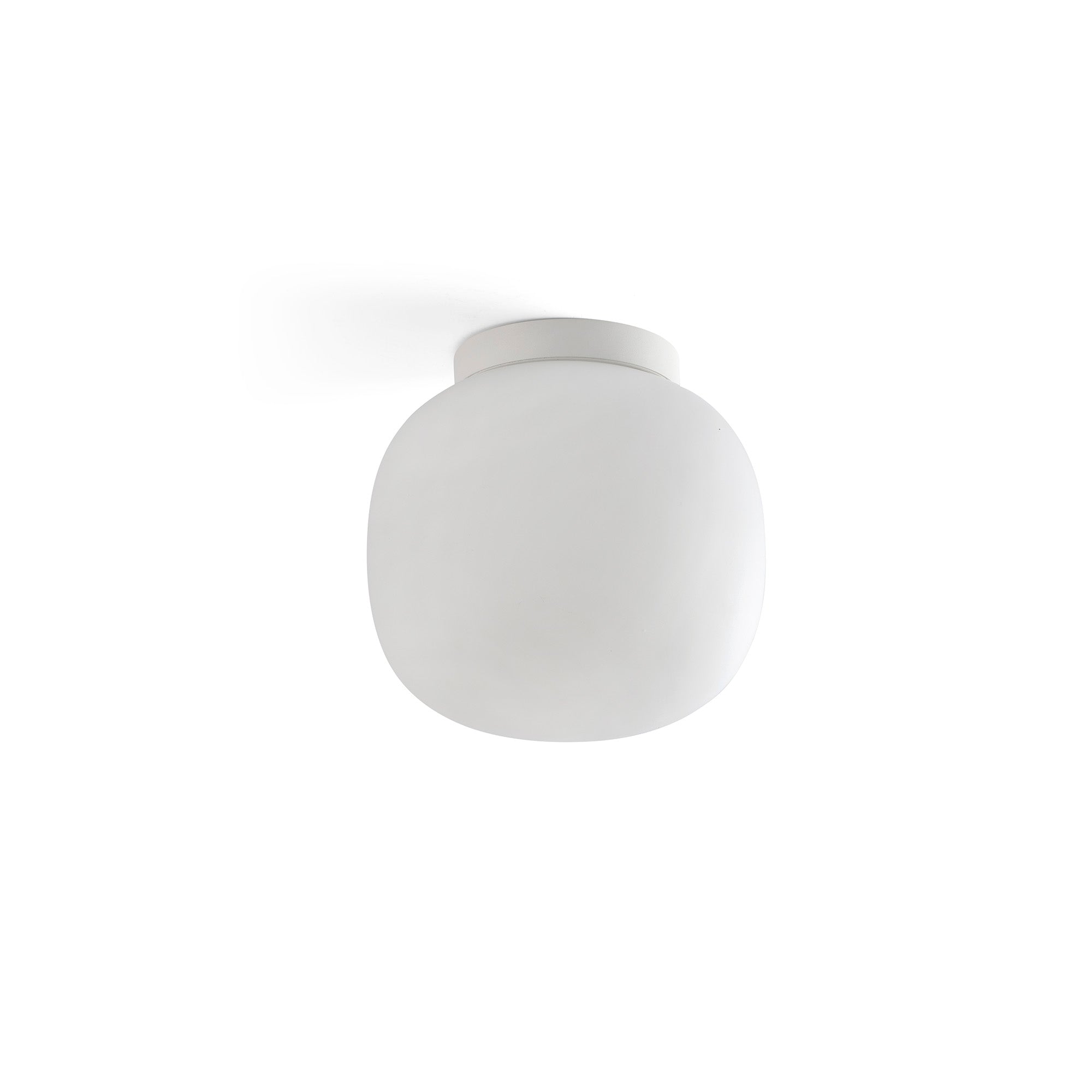 Kit de luz Ball blanco mate dimmable para ventilador Amelia de Faro modelo 33766, con LED regulable en temperatura de color (CCT) y accesorios para iluminación LED en hogar interior con ventilación