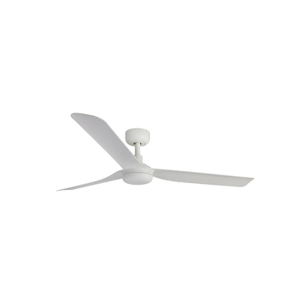 Ventilador de techo PUNT M blanco modelo 33814 de Faro, con motor DC eficiente, función inversa para verano e invierno, mando a distancia y compatible con techos inclinados, ideal para ventilación en el hogar fabricado en ABS duradero.
