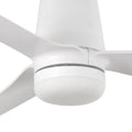 Kit de luz blanco mate LED 18W para faro ventilador PUNT, diseño moderno en acero y cristal opal con ventilación integrada, iluminación LED para hogar contemporáneo, referencia 33814L