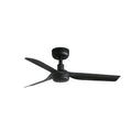Ventilador de techo MINI PUNT S negro mate de FARO modelo 33822 con motor DC eficiente, diseño compacto en ABS para ventilación en hogar, ideal para verano e invierno, incluye mando a distancia.