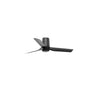 Ventilador de techo negro mate Mini Punt Tub S WIZ FARO 33834WW con motor DC, 6 velocidades, función inversa, mando a distancia y material ABS para ventilación en hogar verano e invierno