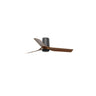 Ventilador de techo MINI PUNT TUB S en negro y nogal de FARO modelo 33835WW, con motor DC, 6 velocidades, mando a distancia y diseño para ventilación interior en el hogar