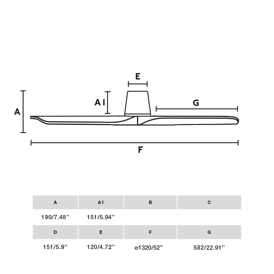 Ventilador de techo HEYWOOD TUB L en blanco y pino FSC certificado, modelo FARO 33838, medidas detalladas con motor DC sin luz, mando a distancia incluido para ventilación en hogar moderno.