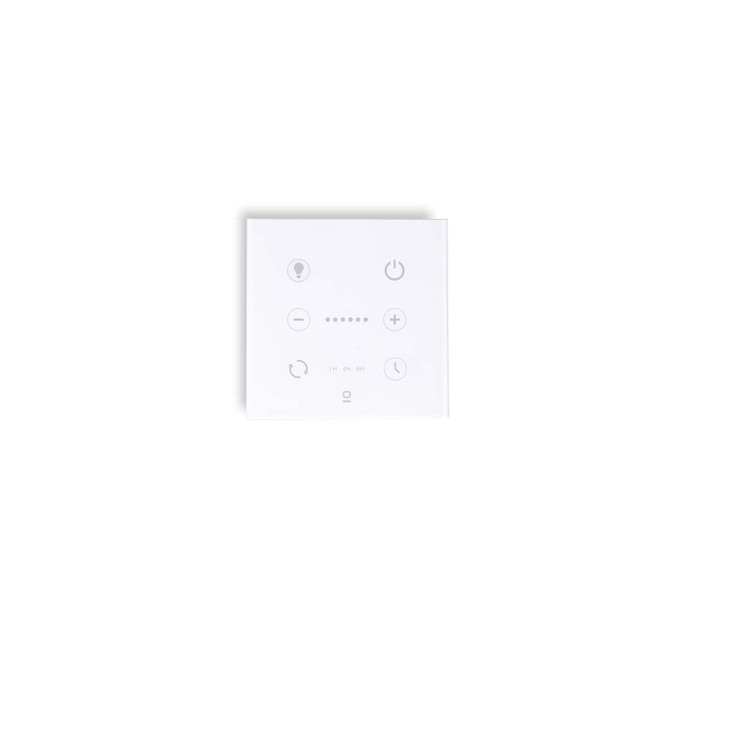 Controlador de pared para ventilador DC blanco regulable FARO 33987, accesorio inalámbrico de ventilación hogar ABS cristal brillo, motor DC con regulación luz