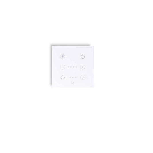 Controlador de pared para ventilador DC blanco regulable FARO 33987, accesorio inalámbrico de ventilación hogar ABS cristal brillo, motor DC con regulación luz