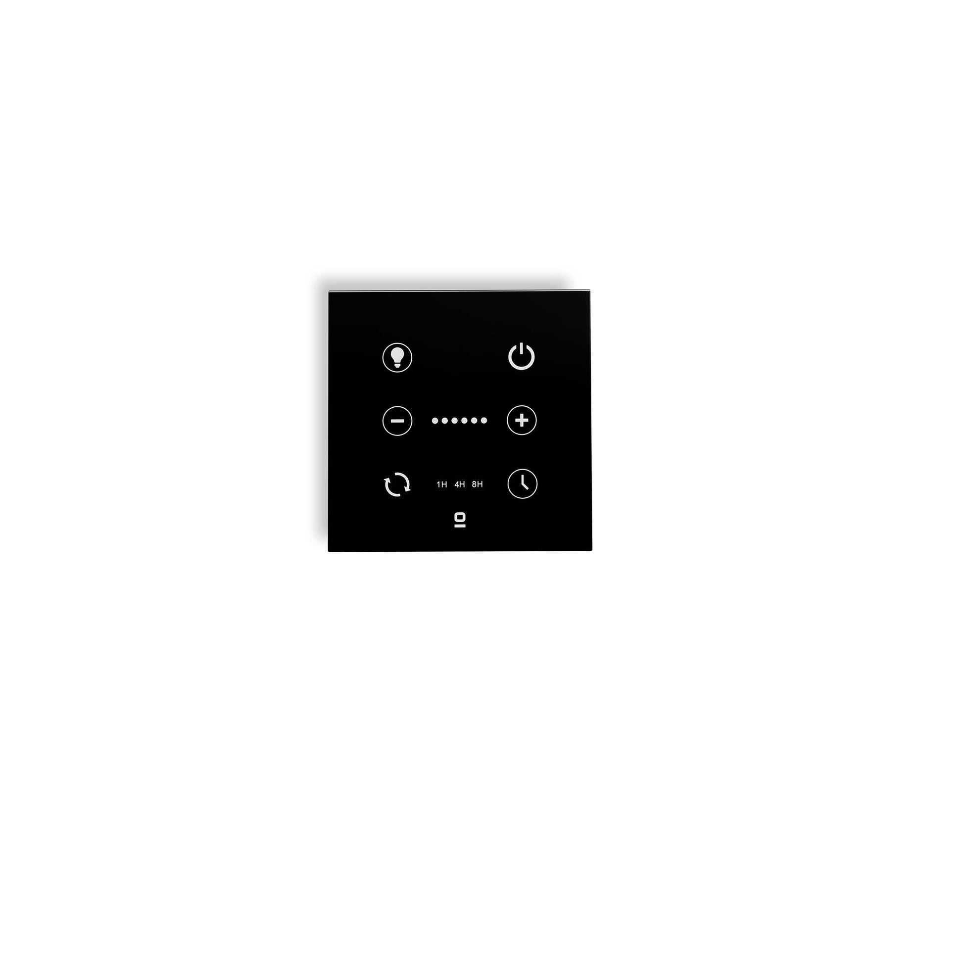 Controlador pared negro ventilador DC luz regulable FARO 33988 - Accesorio inalámbrico ventilación hogar instalación pared