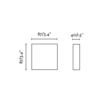 Dimensiones controlador pared negro ventilador DC luz regulable FARO 33988