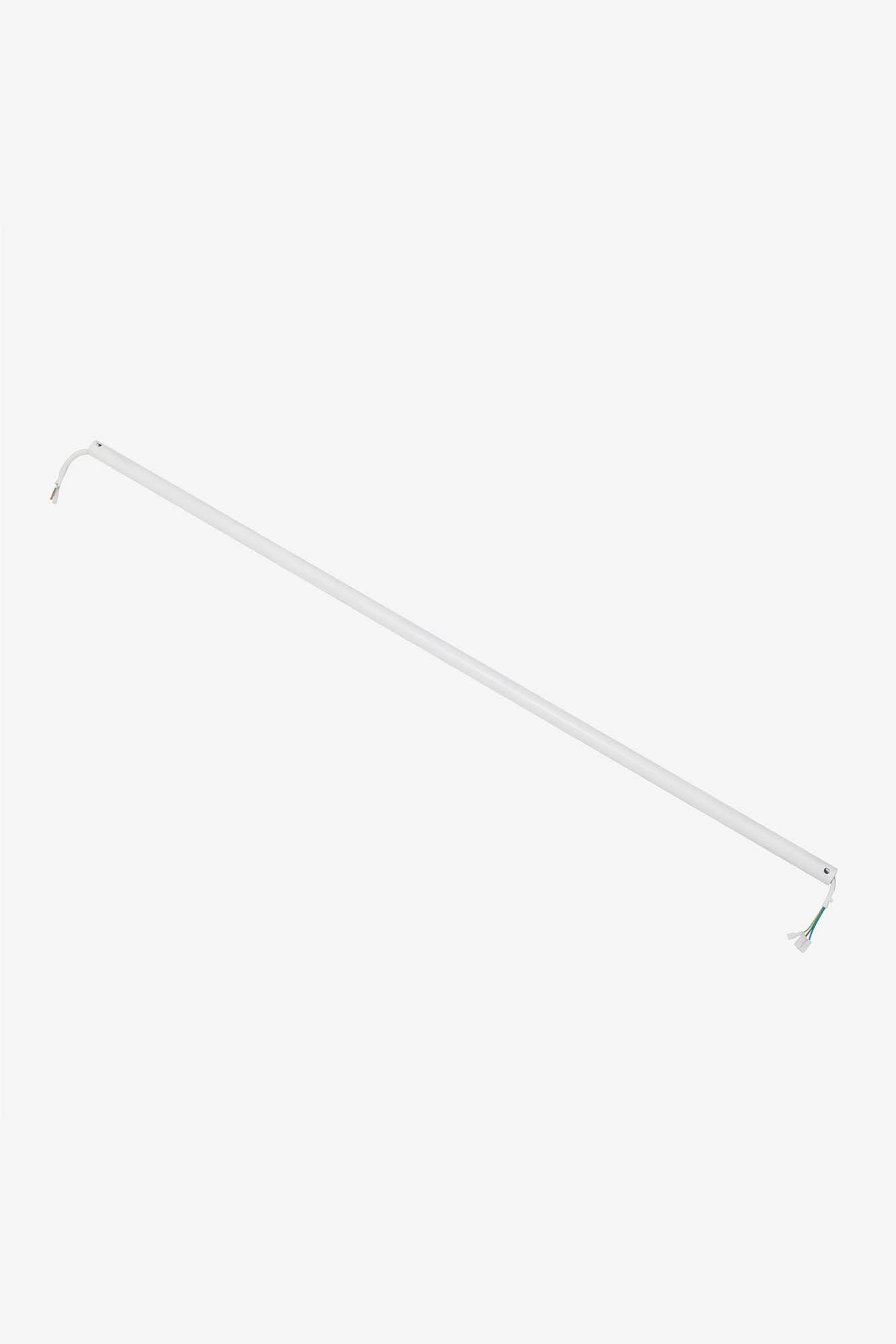 Tija de extensión ANDROS blanco de 1220 mm para faro FARO 34011, accesorio de acero para instalación de ventilación en extractores de aire del hogar, imagen de ambiente en cocina moderna.