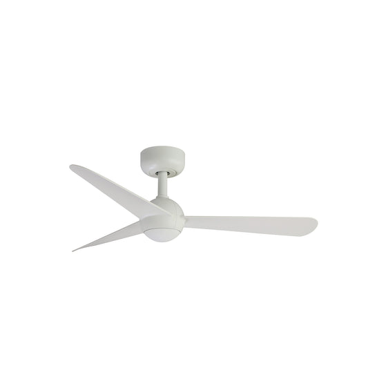 Ventilador de techo SFERA S blanco mate WIZ de FARO, motor DC con mando a distancia, sin luz, modelo 34270WW para hogar y oficina