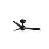 Ventilador de techo SFERA S negro WIZ FARO 34271WW con motor DC silencioso, mando a distancia y función inversa para ventilación hogareña