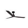 Ventilador de techo MARINE M marrón IP44 de FARO (34275WW), motor DC eficiente con mando a distancia, 6 velocidades, función inversa y apto para techos inclinados